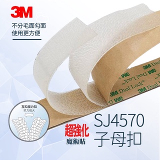 3M透明子母扣 SJ4570 對扣黏貼式 搭扣 蘑菇頭搭扣帶 魔術扣 工業搭扣 2.5MM厚