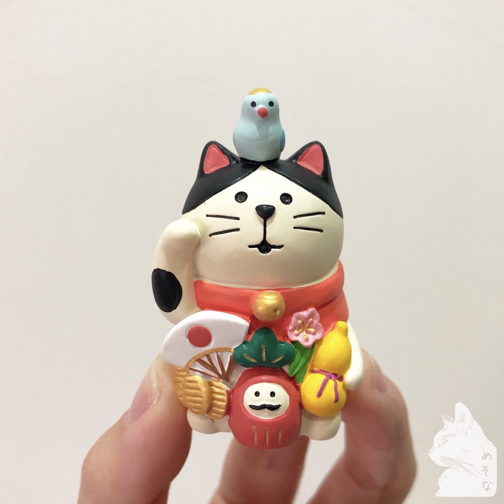 Mesona日貨 現貨日本正版附盒decole Concombre 最強萬福貓貓咪新年好運公仔擺飾正月招財貓 蝦皮購物