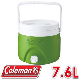【Coleman 美國 7.6L 置物型飲料冰桶 綠色 】CM-1364/保冰桶/飲料筒/保冷壺/紅茶桶/悠遊山水