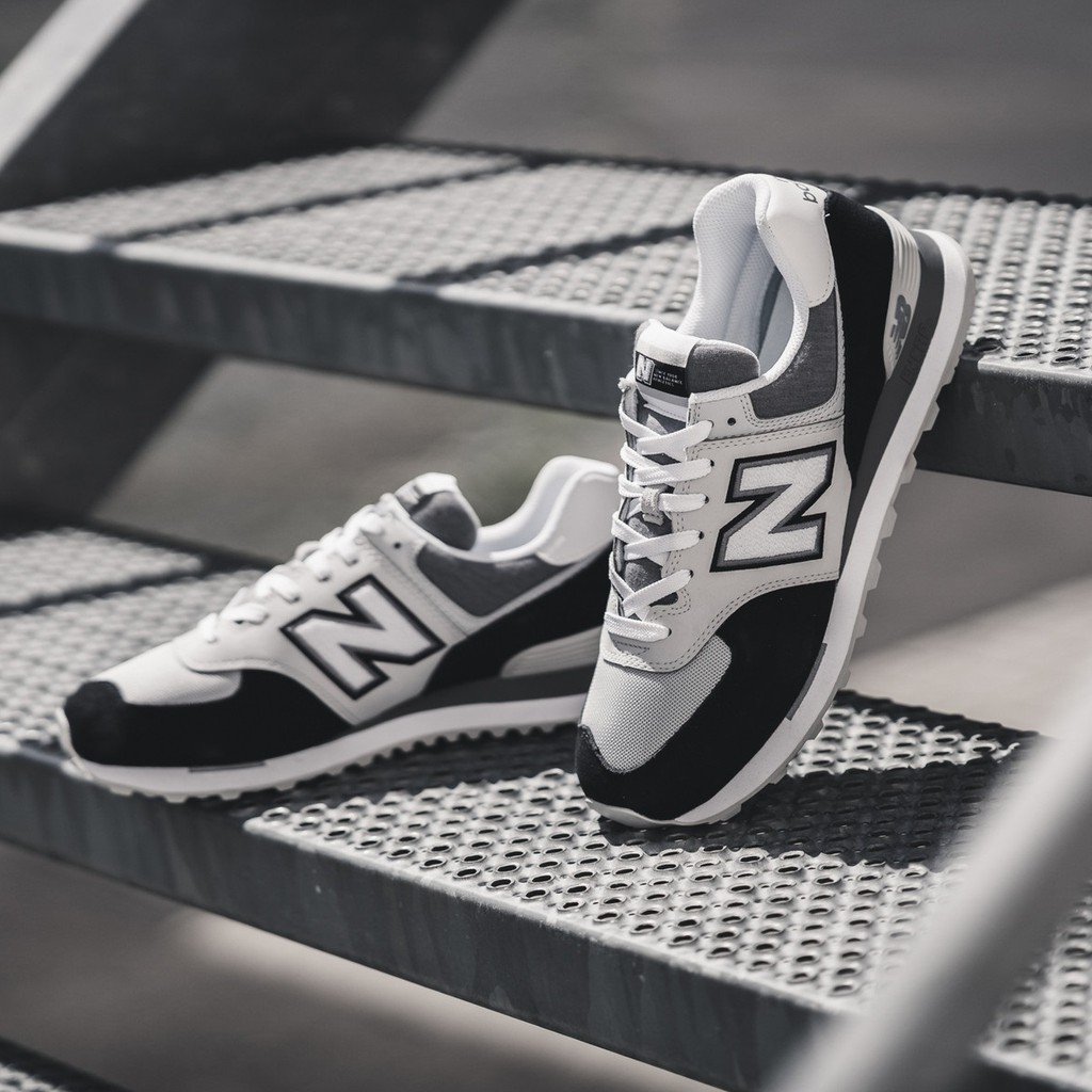 降價New Balance 574 Sky Lite 黑灰白運動休閒鞋大尺碼ML574NLC | 蝦皮購物