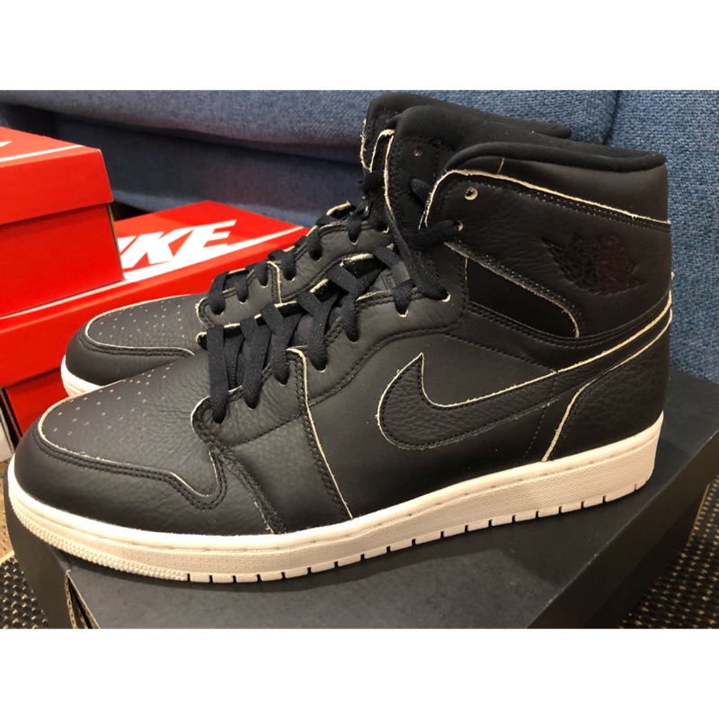 全新正品英國公司貨Nike air jordan 1 retro high PREM 黑/卡其底 us12