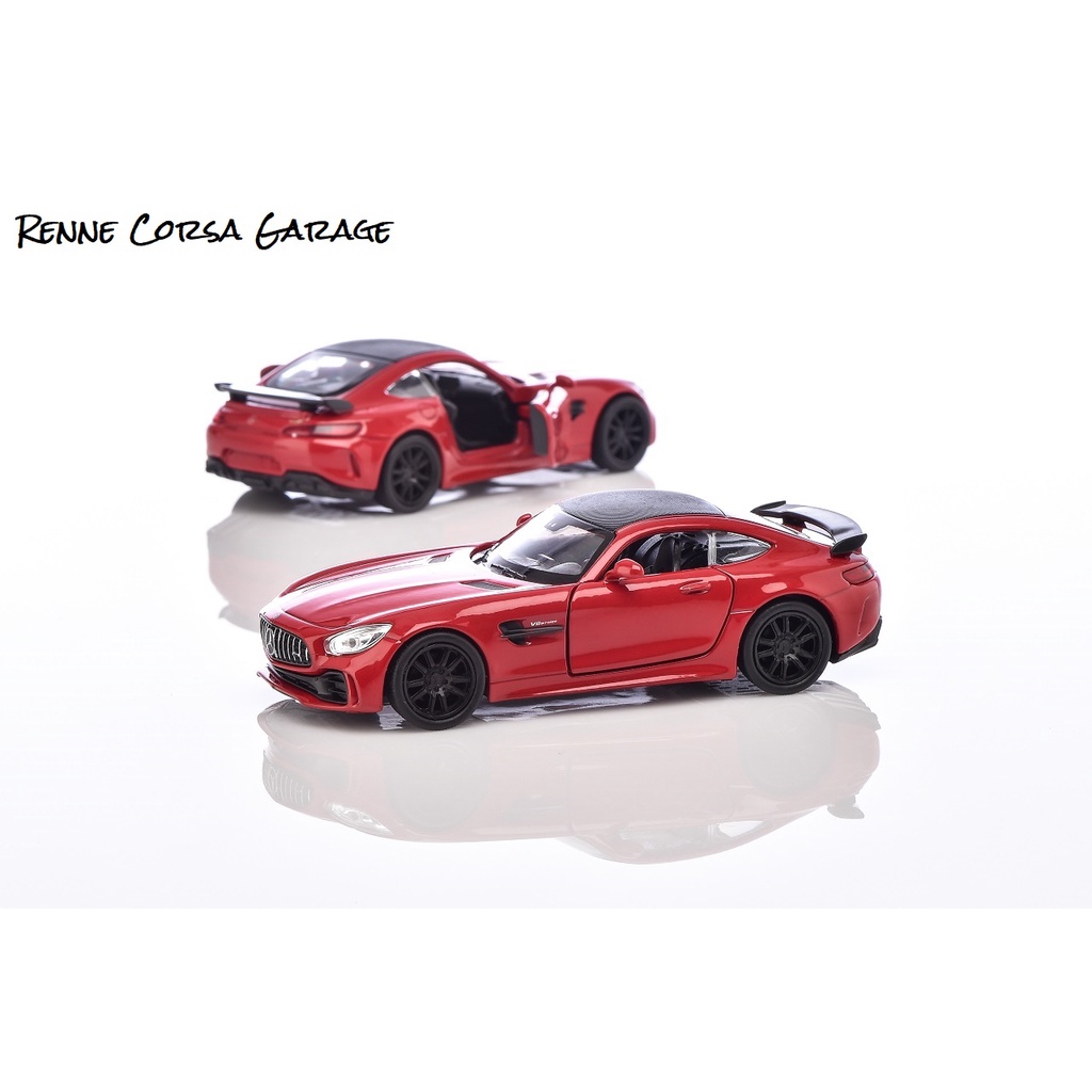 【Renne Corsa Garage】正賓士原廠 AMG GT R 紅色 迴力模型玩具車 1/38