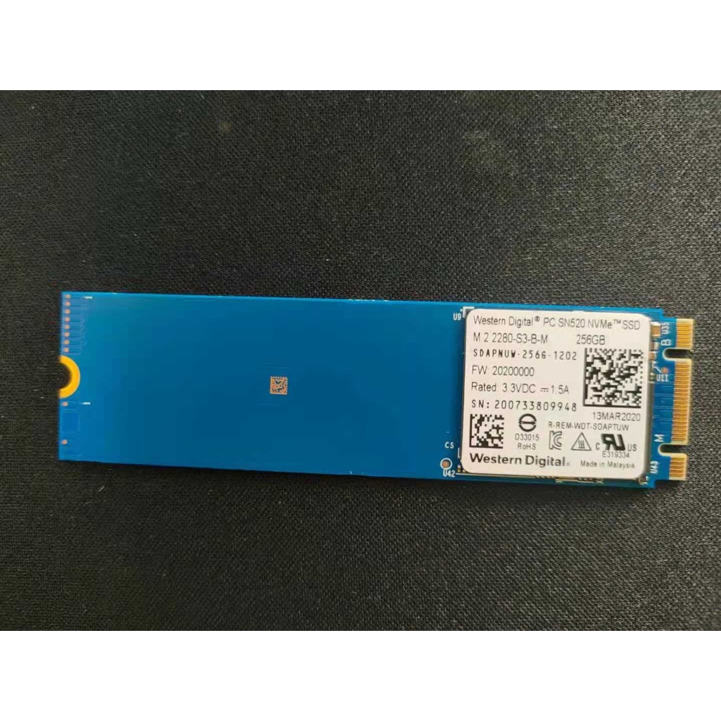 【WD】SSD PCIE NVMe PC SN520 SDAPNUW-256G(拆機良品)