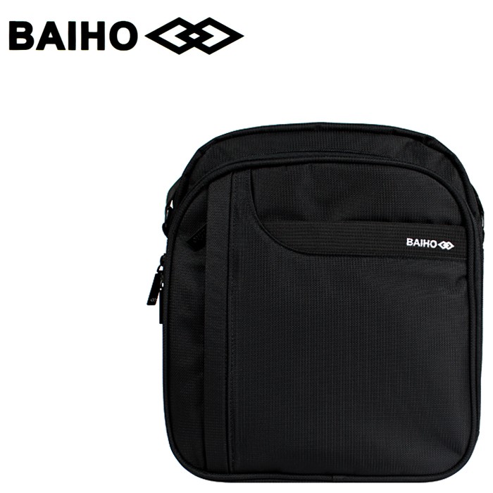 BAIHO 台灣製造 直式 多功能 側背包/斜背包 BHO263 黑色