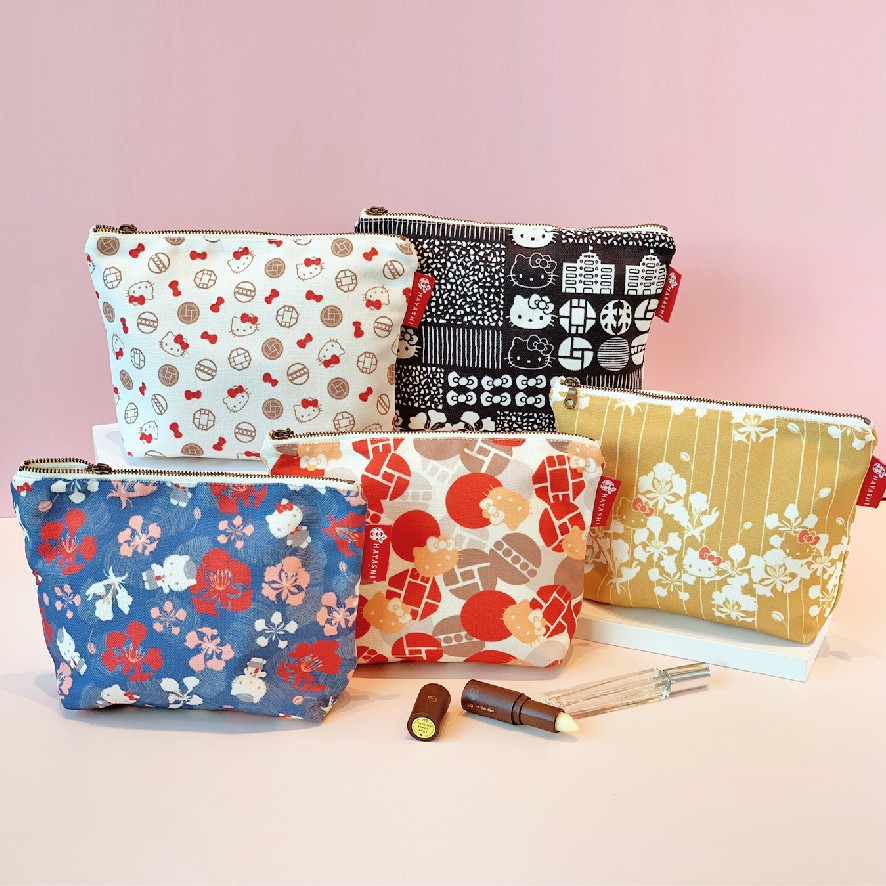 【林百貨 HAYASHI x Hello Kitty】 日式化妝包 (五款)，KITTY，化妝包，化妝袋，隨身包，包包