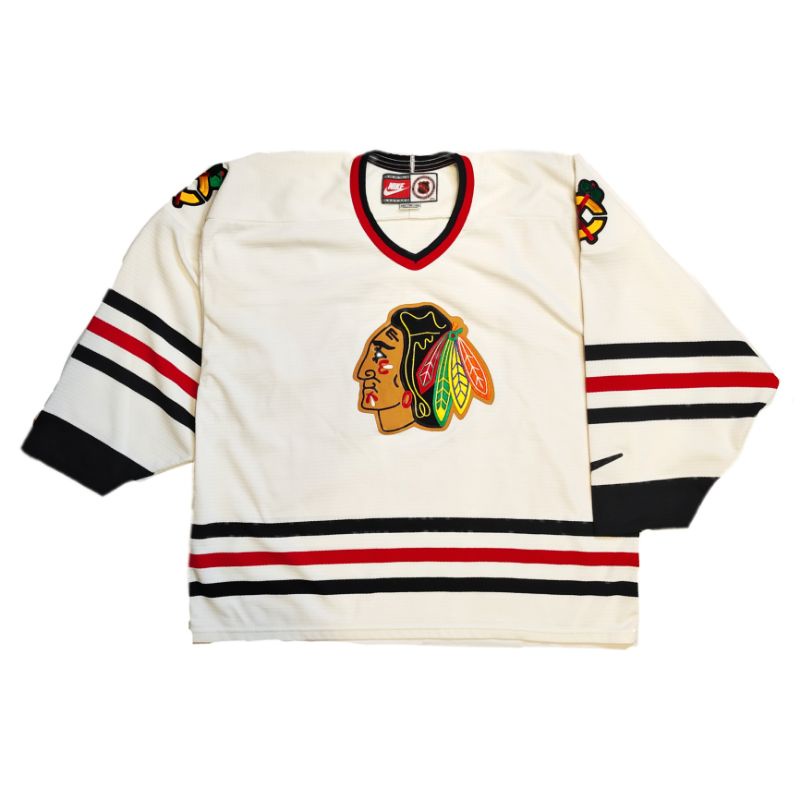 ✨車庫古著✨ 90’s NIKE NHL芝加哥黑鷹冰球衣  hockey 冰球 球衣 古著