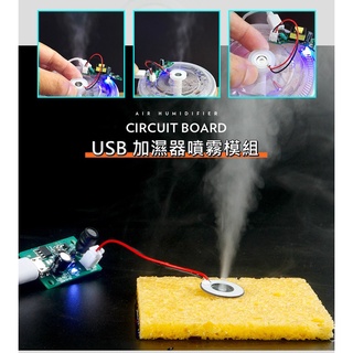 【環島科技]霧化片模組 全新版本 USB 加濕器 USB噴霧模組 酒精噴霧機 霧化片 DIY 孵化實驗 噴霧器