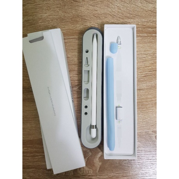 【請看商品描述××不議價】【正版Apple pencil  1代】盒子全在/筆盒＋筆套 【整組出售】