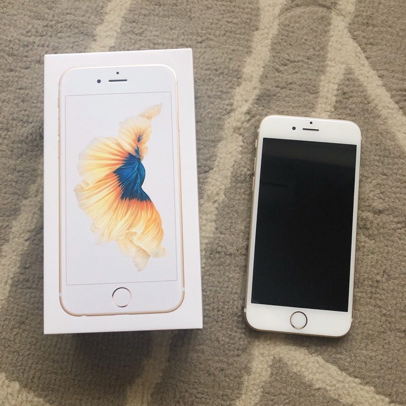 二手 iphone 6s 64g 4.7吋 土豪金 女用機 附盒無配件