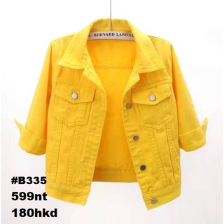 #B335 Jacket Jaket korean cewek wanita levis denim jumbo