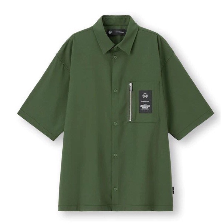台灣公司貨 GU X  UNDERCOVER  聯名限定款  男裝超寬版拉鍊外套T恤 綠色 現貨 XL 980元便宜出售