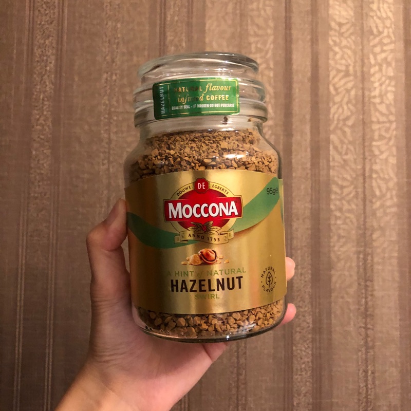 【奧麗小舖】荷蘭MOCCONA 經典 即溶咖啡 95G 榛果風味