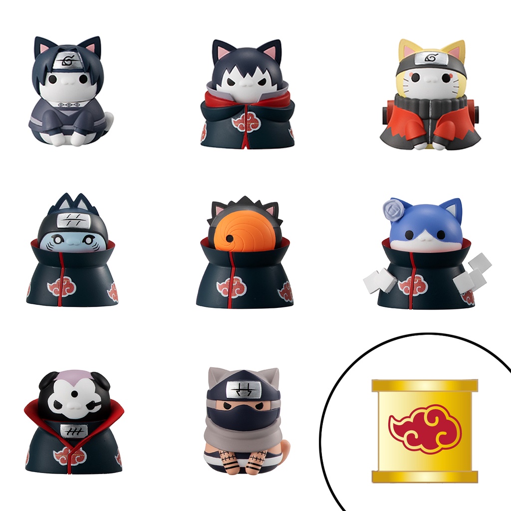 【預購 1月】MEGAHOUSE 代理版 MH CAT PROJECT 火影忍者 疾風傳 貓咪公仔 曉篇 套組 特典