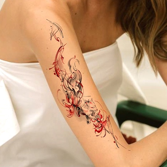 紋身刺青貼紙彼岸花的價格推薦 22年10月 比價比個夠biggo