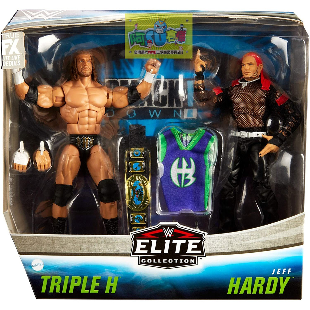 ☆阿Su倉庫☆WWE Triple H vs Jeff Hardy Elite 2-Pack 巨星經典對決精華版雙人組