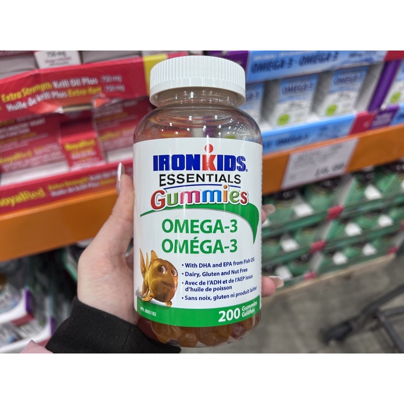 現貨一天內寄出‼️ IronKids Omega-3 兒童魚油軟糖 200顆❤️加拿大購入🇨🇦全新正品🆕