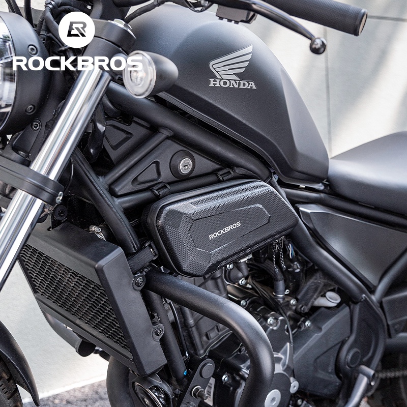 Rockbros 摩托車袋 CM300 防水硬殼工具袋大容量 CM500 防護杆袋反光桿袋摩托車裝備