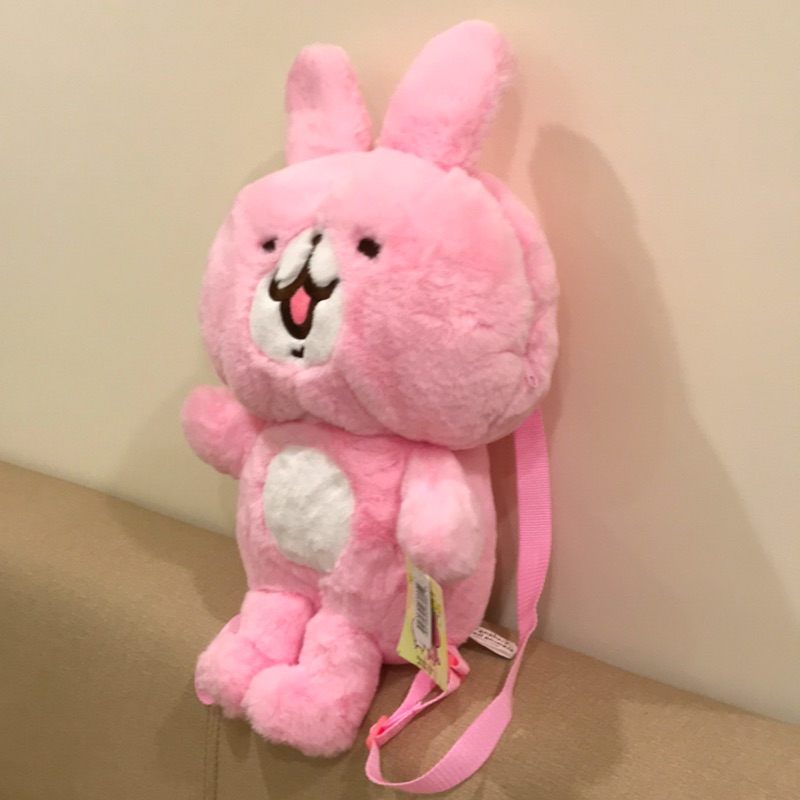 《正版》卡娜赫拉後背包 16英吋 卡娜赫拉背包 玩偶背包 卡娜赫拉造型包袋 兔子背包 粉紅 兔兔背包 卡娜赫拉造型背包