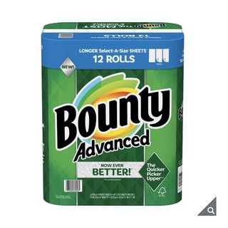 Bounty 隨意撕特級廚房紙巾 101張 X 12捲 好市多代購 costco