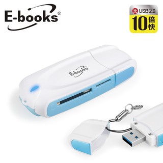🍁【E-books】T32 USB3.0超高速隨身型讀卡機 Micro SD/UHS/SDHC 隨插即用 附吊繩