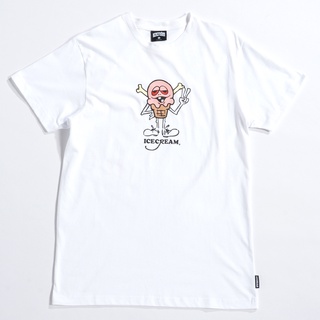ICECREAM PEACE SS TEE 男款 短袖上衣 短T T恤 421-1204-WHITE 白色