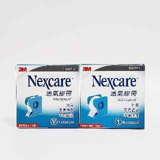 3M Nexcare 通氣膠帶(附切臺) 白色 半吋/1吋