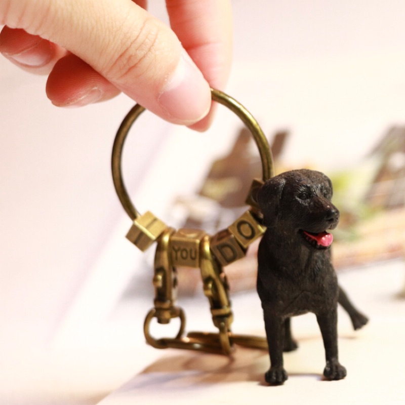 黑狗合金質感搭配鑰匙圈 蝦皮購物