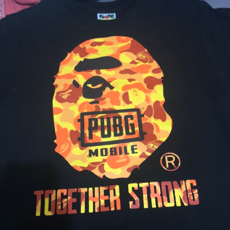 Bape X Pubg絕地求生m 聯名款s 正品吃雞 蝦皮購物