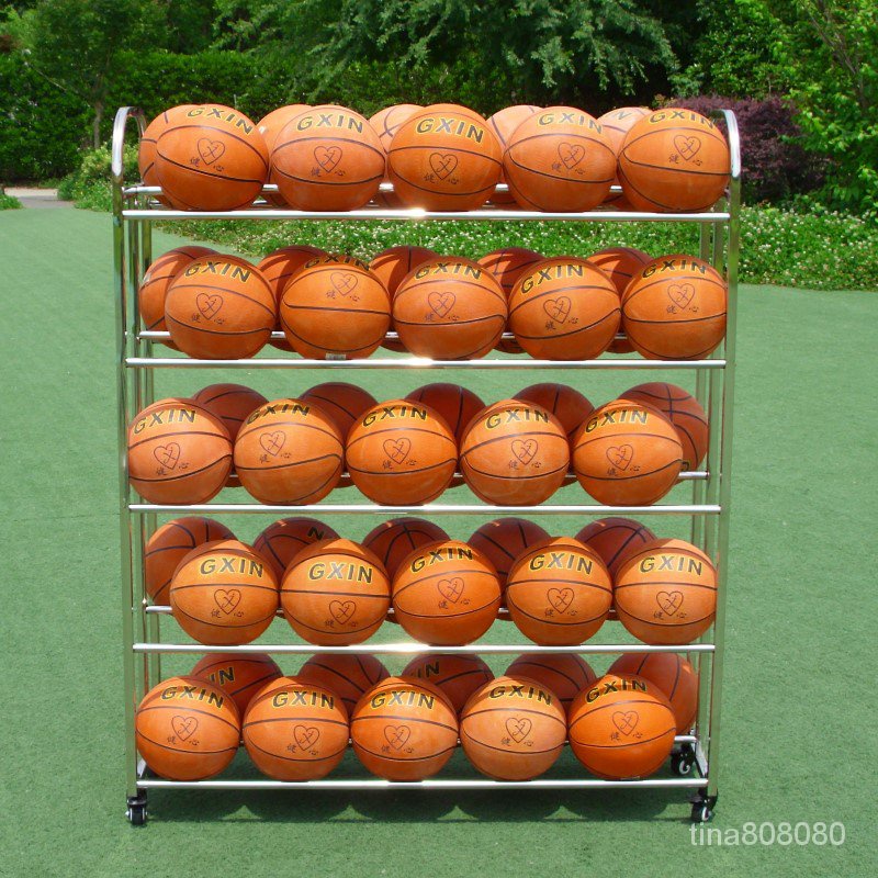 新品不銹鋼球車 球架 籃球足球排球收納架 裝球的架子更多籃球用品