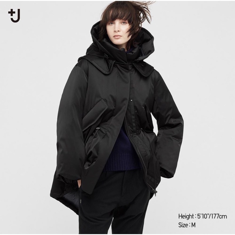 二手 UNIQLO +J 女裝 羽絨 短大衣 M