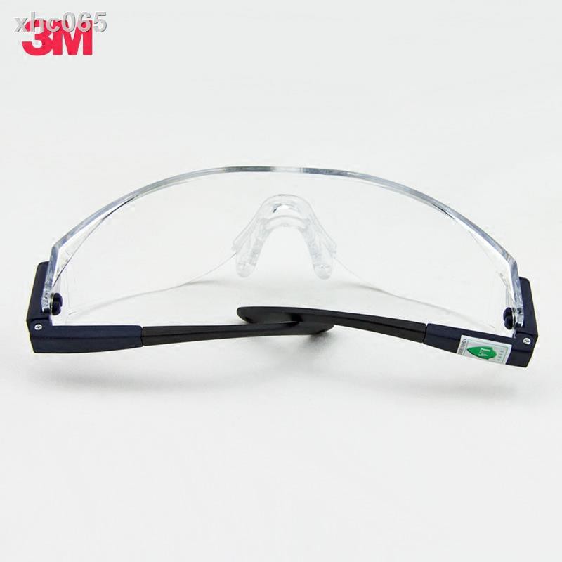 ☊❦☸3M護目鏡10196防霧防沖擊防化學實驗無色平光鏡防護眼鏡騎行眼鏡