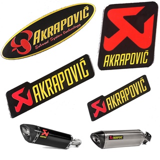 SUZUKI BMW HONDA 山葉 摩托車排氣管貼花貼紙鋁製 3D 耐熱消音器貼花 AKRAPOVIC 天蠍座貼紙適