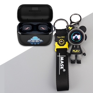 SENNHEISER/森海塞爾SPORT保護套卡通創意森海塞爾sport真無線藍牙耳機保護殼矽膠防摔軟殼充電倉外殼男女潮