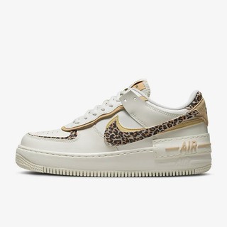 NIKE 休閒鞋 運動鞋 W AF1 SHADOW 女 CI0919120 白卡其 豹紋 現貨 廠商直送