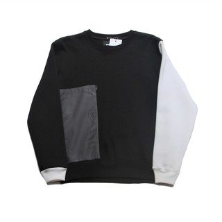 PUNX SPLICE CREWNECK 異材質拼接大學TEE【 PUNX 】