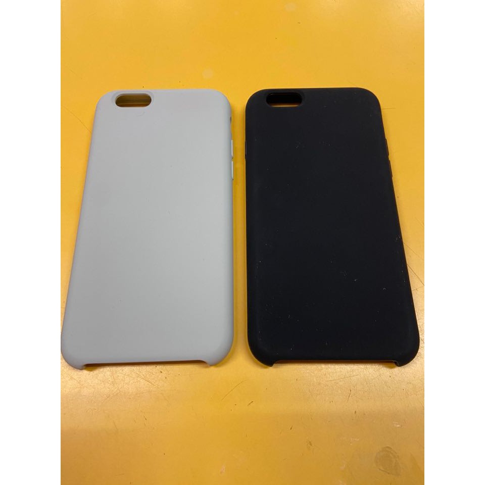 二手iPhone 6 6S 矽膠保護殼 - 黑色、灰色