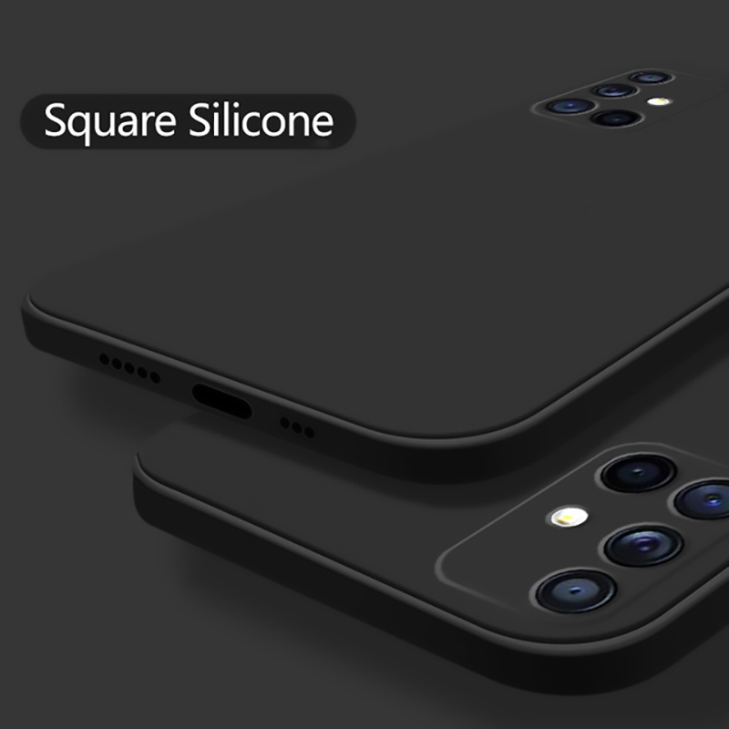 SAMSUNG Note 10 Plus 手機殼方形矽膠手機殼適用於三星 Galaxy S22 Ultra S21 FE