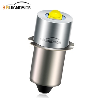 Ruiandsion 無極性 6-24V 1.6W P13.5S E10 LED 升級燈泡 Maglite Cell 手