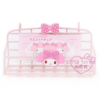 ♥小玫瑰日本精品♥美樂蒂 酷洛米 造型鐵網淺籃 保養品收納架 萬用置物架33221809