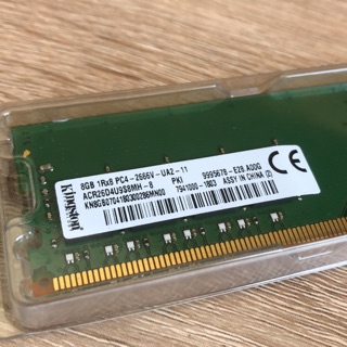 金士頓kingston DDR4-2666 8GB桌上型記憶體