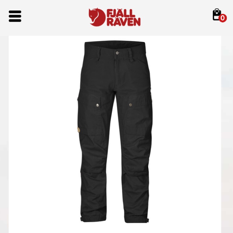 《大降價》🇸🇪Fjallraven 北極狐 KEB TROUSERS REGULAR M 尺寸EU48