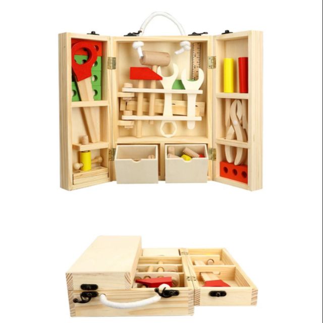 現貨✔️木製工具箱 玩具組 木製玩具 工具箱