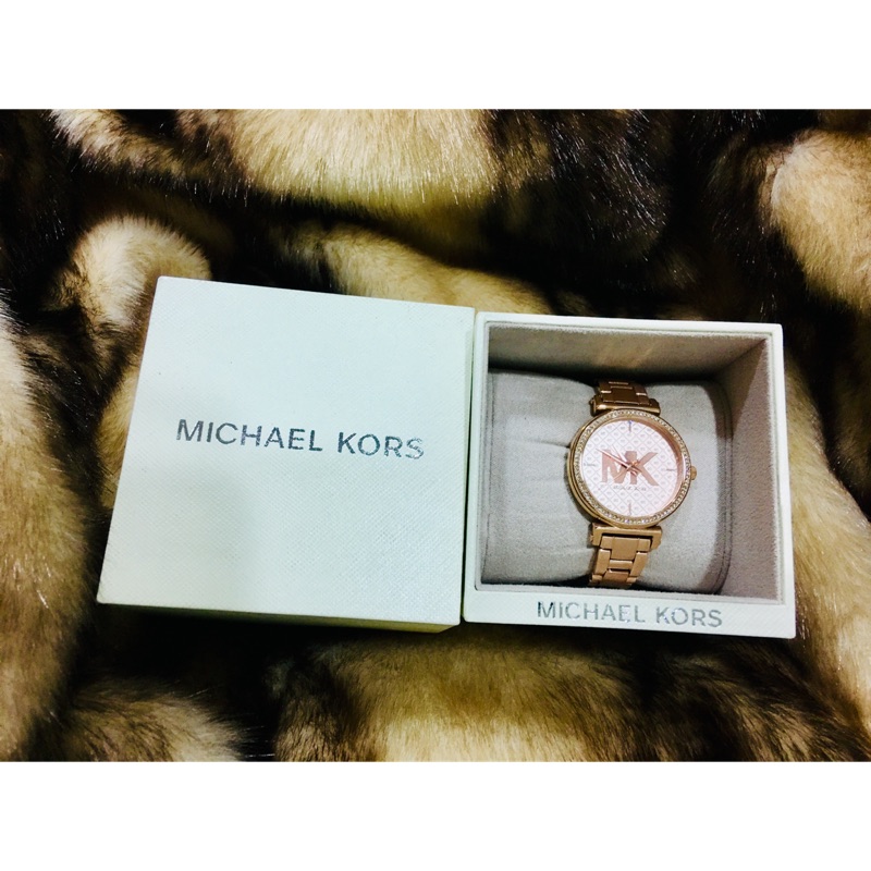 ❣️ Michael Kors 玫瑰金錶面大Logo女錶