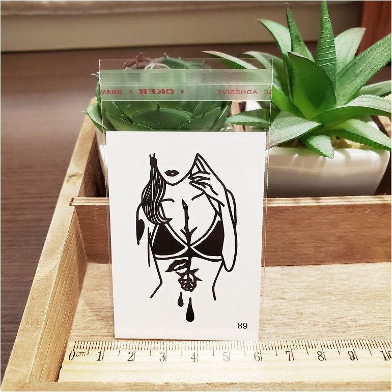 百態人生89單圖 K43【WAWA TATTOO】男女防水紋身貼紙刺青貼紙
