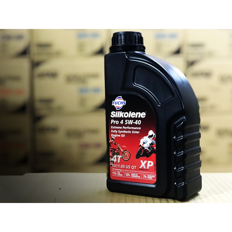 【現貨】福斯 FUCHS silkolene 5W40 賽克龍 PRO4 5W-40 1L XP 酯類 4T 重機神油