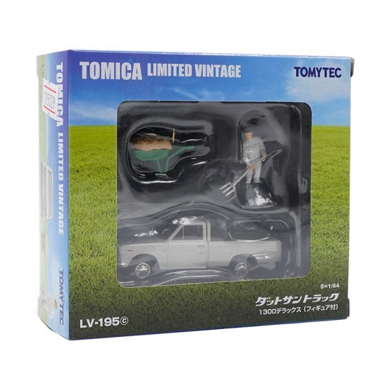 Tomytec LV-195c Datsun 貨車 附推車、人物 白 TV31495