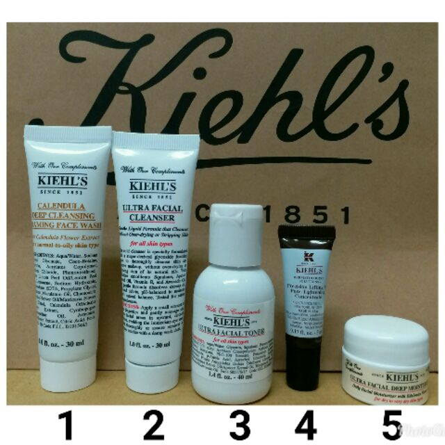 KIEHL'S 契爾氏  金盞花泡泡凝露/冰河潔面乳/冰河機能水/DEJ高效緊緻精華/冰河潤澤保濕霜