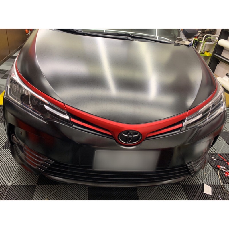 膜漾專業車體包膜 Toyota Altis 全車鍍烙 輪圈局部金屬紅 蝦皮購物