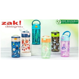 *啵比小舖*Zak Designs Genesis 兒童吸管水壺 冷水瓶 防漏水設計18盎司(532ml) -六款可選