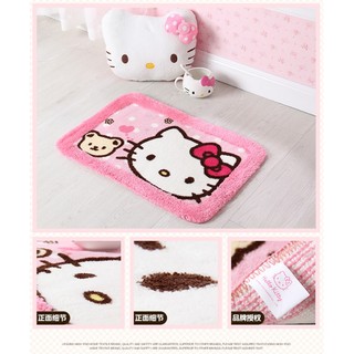 Kt地毯現貨超吸水踏墊正品 本款僅此販售 錯過不再有 Hello kitty臥室門墊絨面浴室防滑墊